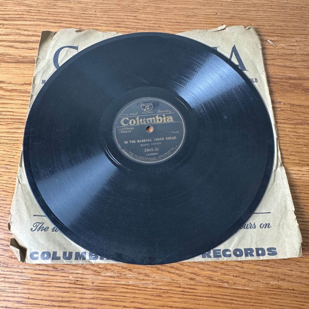 Kate Smith Twenty-One Years In The Baggage Coach Ahead Columbia 78 RPM 2605-D